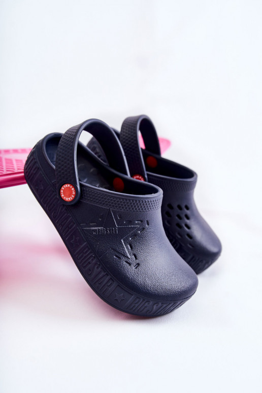 Laste jalanõud Kerged lehvidega Crocs Big Star II375002 tumesinist värvi