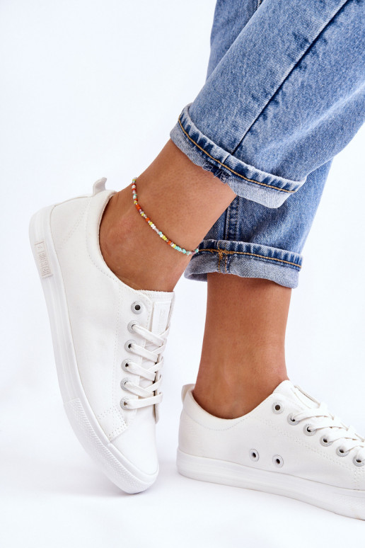 Pealiste omad Sujuv madalad tennised Big Star LL274058 valget värvi Pealiste omad Sujuv madalad tennised Big Star LL274058 valget värvi