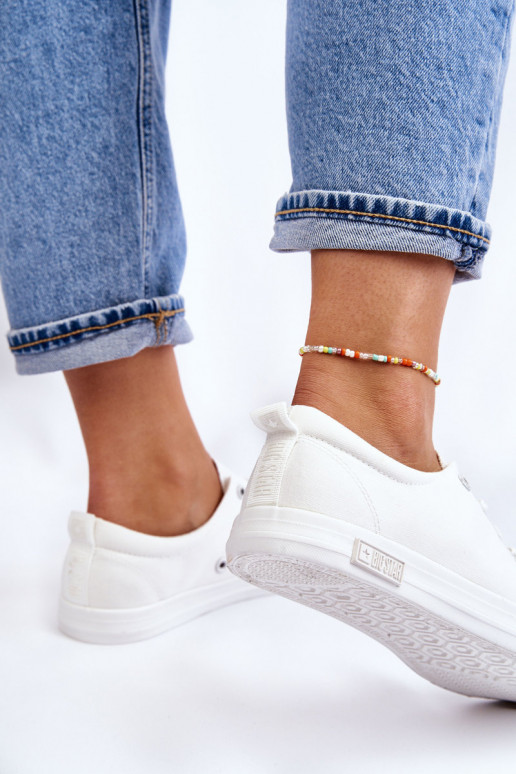 Pealiste omad Sujuv madalad tennised Big Star LL274058 valget värvi Pealiste omad Sujuv madalad tennised Big Star LL274058 valget värvi