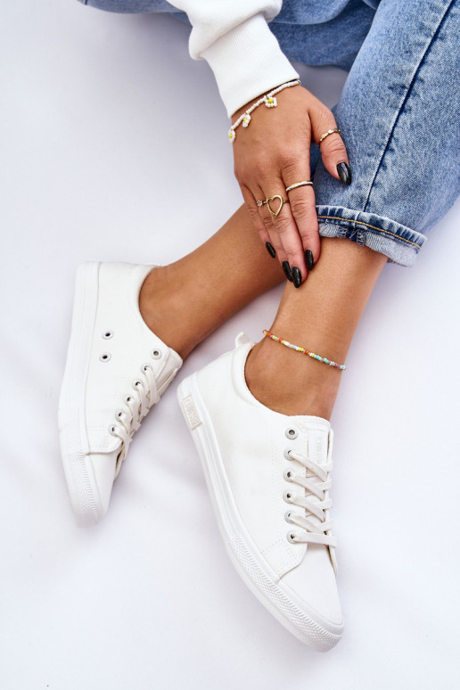 Pealiste omad Sujuv madalad tennised Big Star LL274058 valget värvi Pealiste omad Sujuv madalad tennised Big Star LL274058 valget värvi