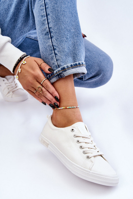 Pealiste omad Sujuv madalad tennised Big Star LL274058 valget värvi Pealiste omad Sujuv madalad tennised Big Star LL274058 valget värvi