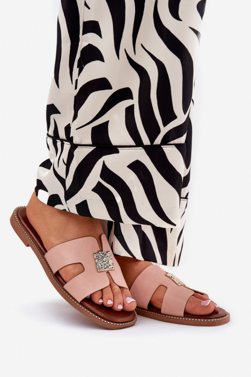 sileda tallaga Sussid Väljalõigetega Ja Dekoratsioon tumeroosad värvi Bohalis sileda tallaga Sussid Väljalõigetega Ja Dekoratsioon tumeroosad värvi Bohalis