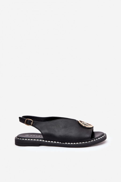 sileda tallaga Elegantsed sandaalid kaunistustega msuud Iseliria sileda tallaga Elegantsed sandaalid kaunistustega msuud Iseliria