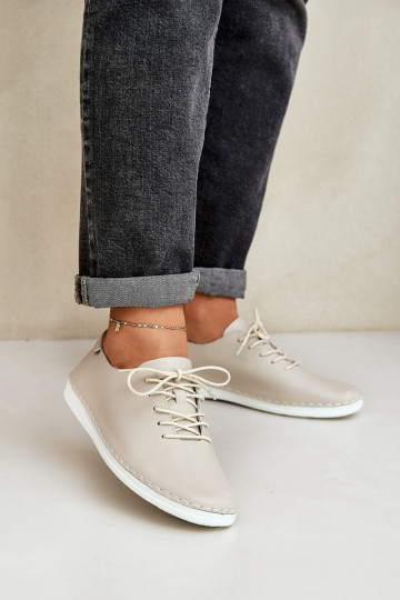 Paeltega jalanõud Z Pealturalnej Skóry D&A LR51-645 beeži värvi 2