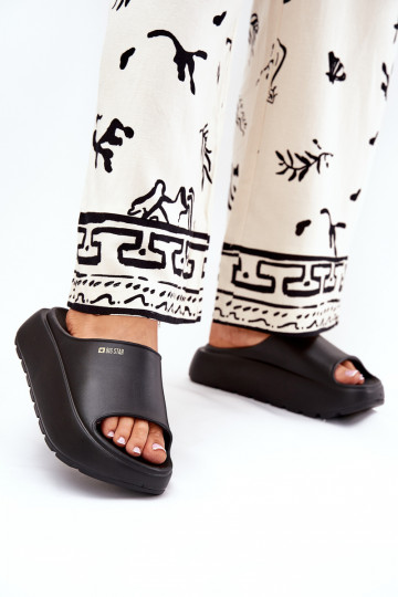 Kerged rannaplätud naiste plätud platvormiga Big Star RR274A567 msuud