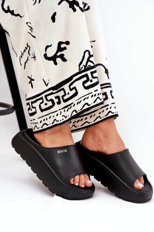 Kerged rannaplätud naiste plätud platvormiga Big Star RR274A567 msuud