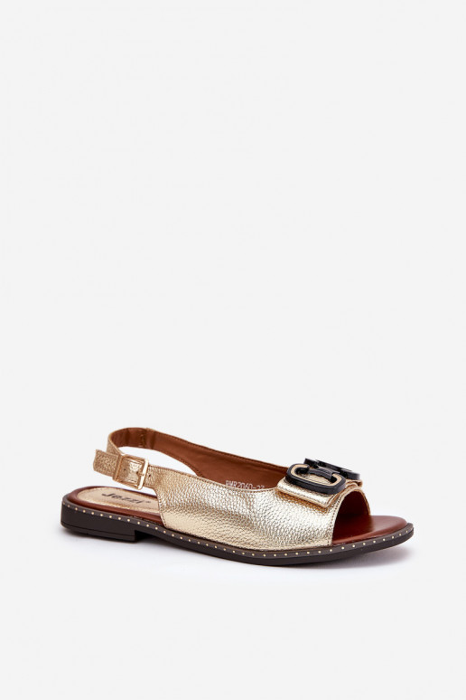 Sellel ondalad sandaalid kaunistustega Eko Pealhk Kuldset värvi Lilria Sellel ondalad sandaalid kaunistustega Eko Pealhk Kuldset värvi Lilria