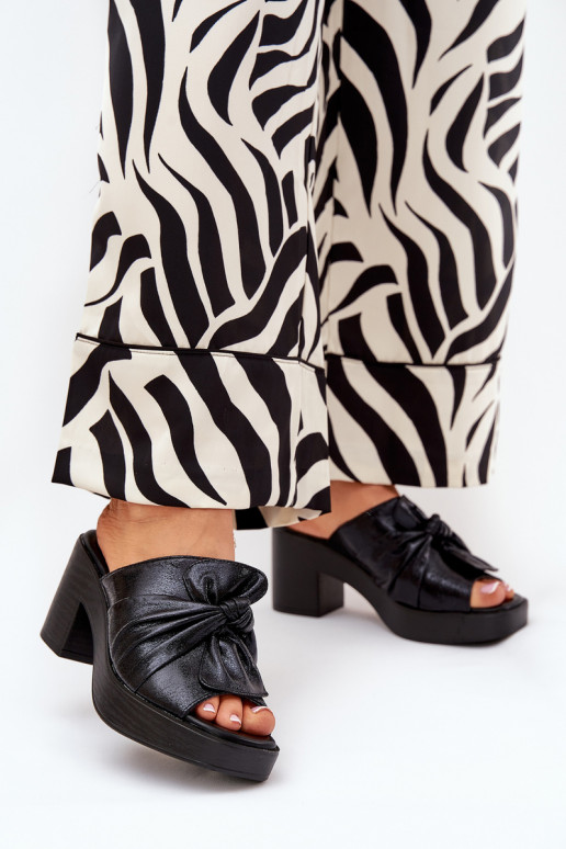 naiste plätud kõrge jämeda kontsaga eko-nahast msuud Kikilla naiste plätud kõrge jämeda kontsaga eko-nahast msuud Kikilla