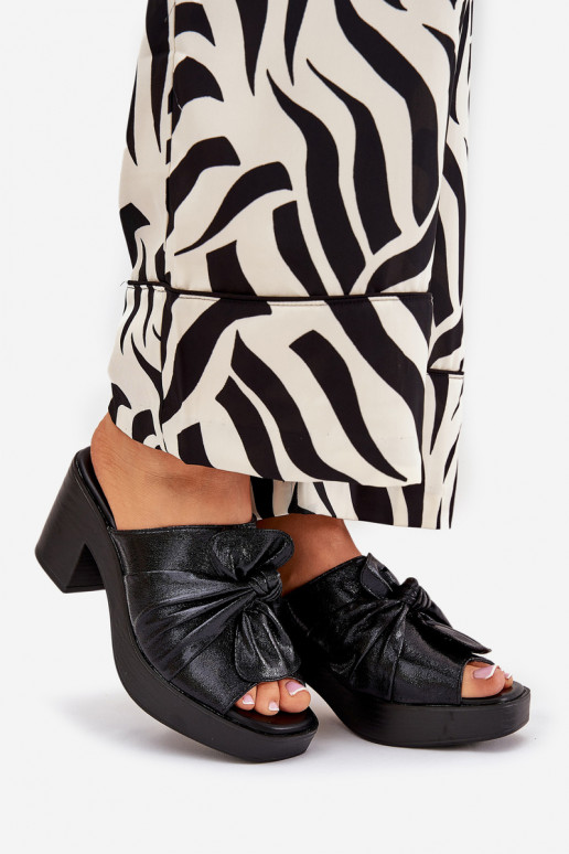 naiste plätud kõrge jämeda kontsaga eko-nahast msuud Kikilla naiste plätud kõrge jämeda kontsaga eko-nahast msuud Kikilla