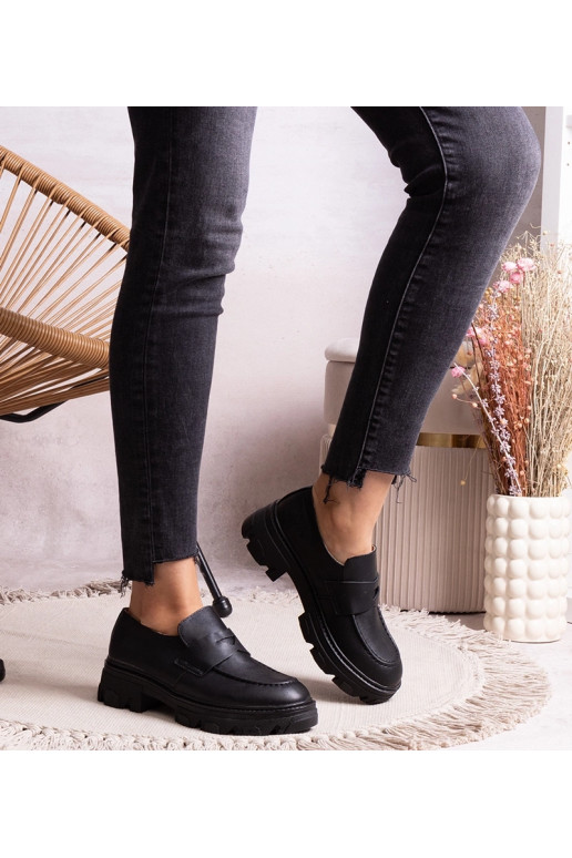 Mustad poolsaapad eco-nahast Kirna