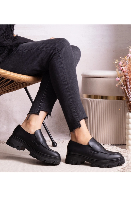 Mustad poolsaapad eco-nahast Kirna