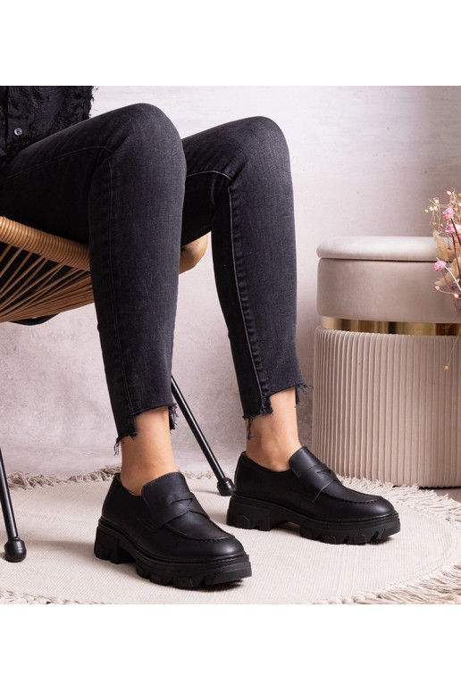 Mustad poolsaapad eco-nahast Kirna