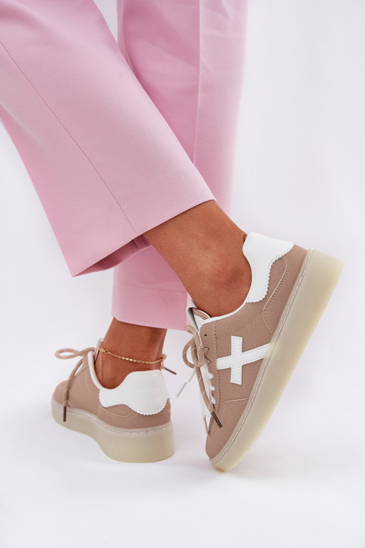 Sellel ondal spordijalatsid Pealiste omad beeži värvi Zelevelis Sellel ondal spordijalatsid Pealiste omad beeži värvi Zelevelis