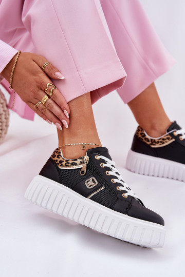 spordijalatsid Pealiste omad platvormiga eko-nahast leopardimustriga msuud Velionna