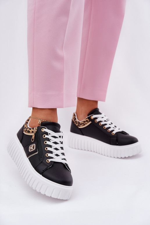 spordijalatsid Pealiste omad platvormiga eko-nahast leopardimustriga msuud Velionna