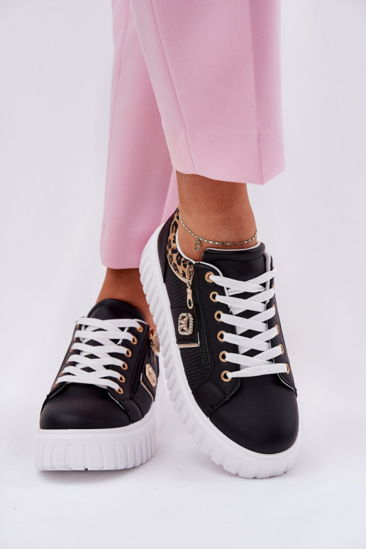 spordijalatsid Pealiste omad platvormiga eko-nahast leopardimustriga msuud Velionna