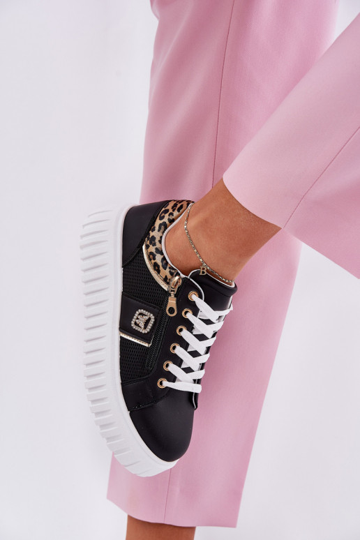 spordijalatsid Pealiste omad platvormiga eko-nahast leopardimustriga msuud Velionna