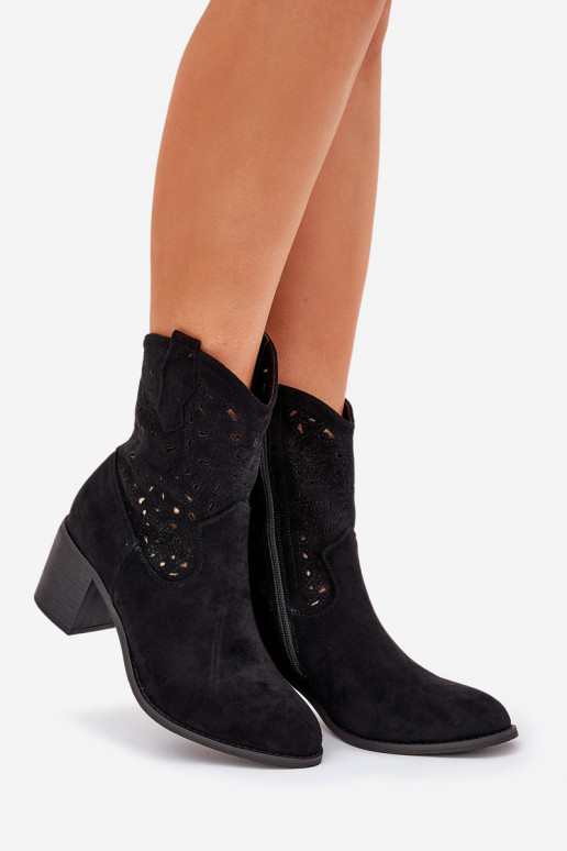 Saapad Kauboi saapad Pealiste omad kõrge jämeda kontsaga S.Barski HY51-125 msuud