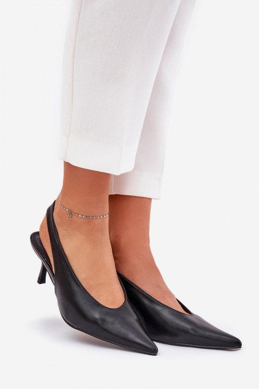 kõrge kontsaga Terava ninaga jalatsid Eko Pealhk msuud Aricandia