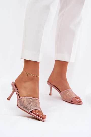 Kaunistustega Sussid kõrge jämeda kontsaga Szampańskie Ennoriel 2