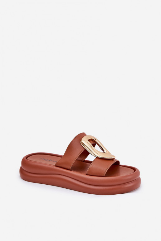 naiste plätud platvormiga Ze Kuldset värvim Detalem pruunid värvi Ularinea