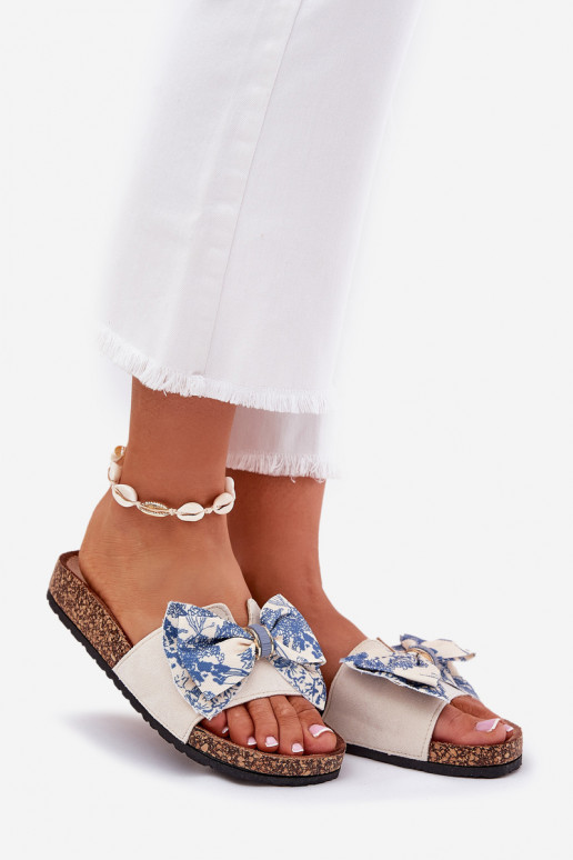 Pealiste omad Sussid lipsukesega Korkosissea platvormil Sinist värvi Lisandrea