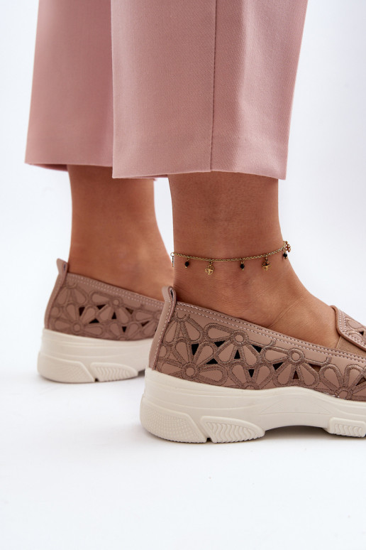 Ažuurne jalatsid Pealiste omad Tumeroosad värvi Emilei