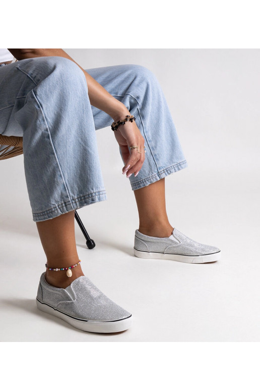 Hõbedased säravad tennisetossud Lublubah