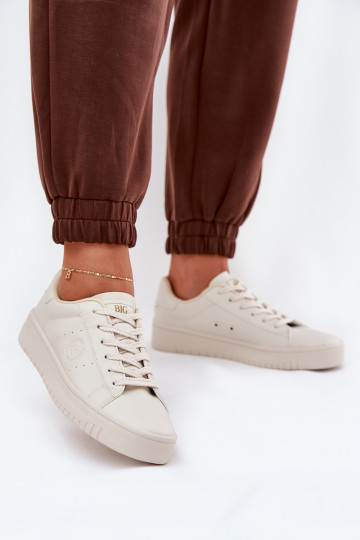 Sellel ondal naiste saapad eko-nahast Big Star NN274578 beeži värvi 2