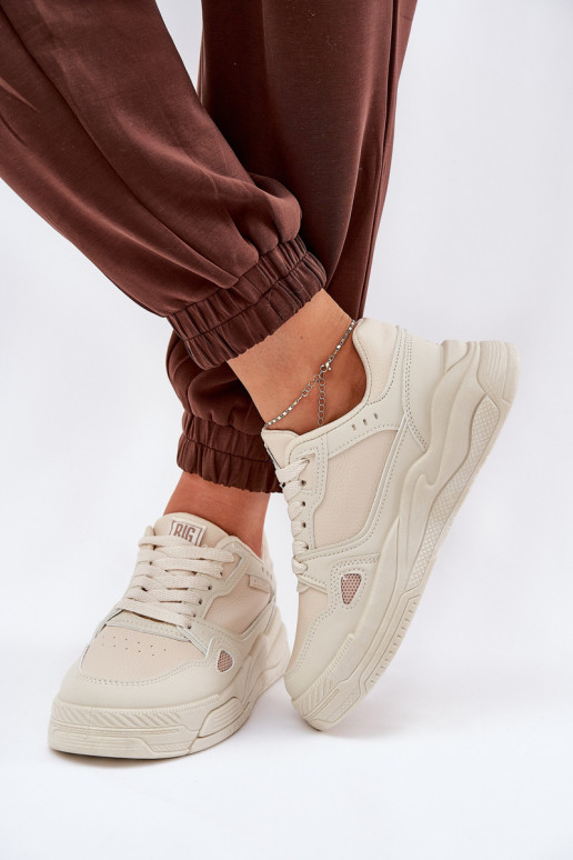 Pealiste omad Sneakers tüüpi jalanõud Big Star NN274668 beeži värvi Pealiste omad Sneakers tüüpi jalanõud Big Star NN274668 beeži värvi