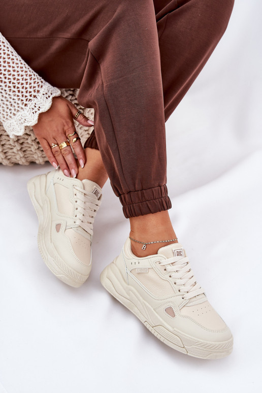 Pealiste omad Sneakers tüüpi jalanõud Big Star NN274668 beeži värvi Pealiste omad Sneakers tüüpi jalanõud Big Star NN274668 beeži värvi