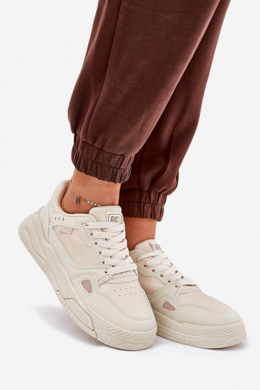 Pealiste omad Sneakers tüüpi jalanõud Big Star NN274668 beeži värvi Pealiste omad Sneakers tüüpi jalanõud Big Star NN274668 beeži värvi