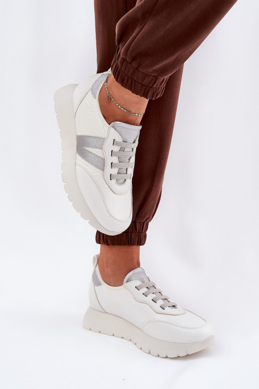 spordijalatsid Pealiste omad platvormiga Vinceza 58510 valget värvi