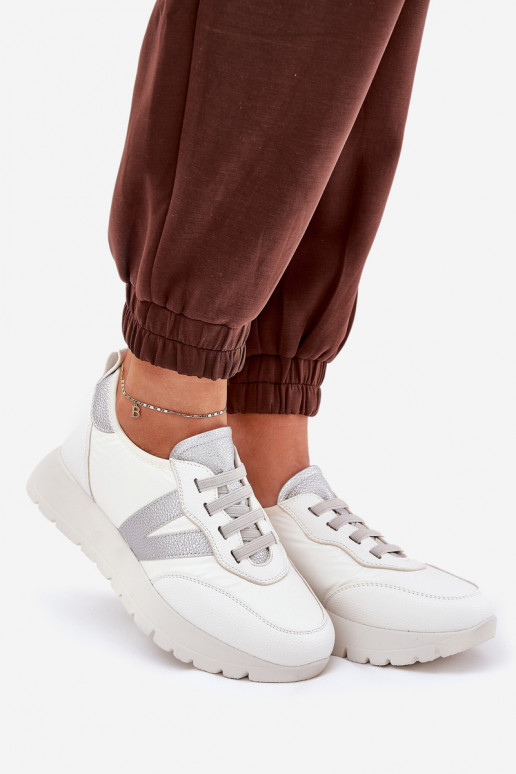 spordijalatsid Pealiste omad platvormiga Vinceza 58510 valget värvi