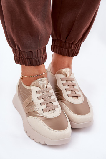 spordijalatsid Pealiste omad platvormiga Vinceza 58510 Kuldset värvi