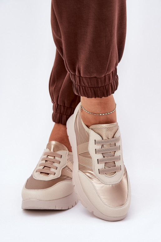 spordijalatsid Pealiste omad platvormiga Vinceza 58510 Kuldset värvi