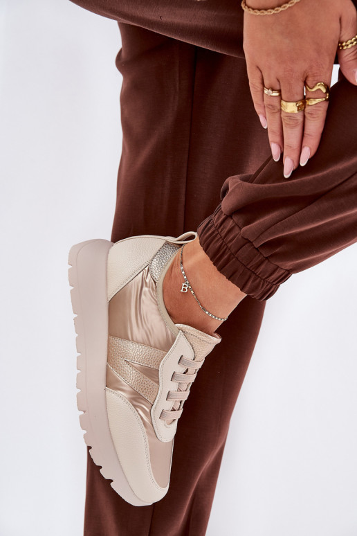 spordijalatsid Pealiste omad platvormiga Vinceza 58510 Kuldset värvi