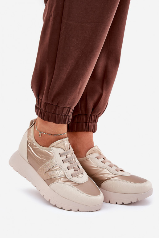 spordijalatsid Pealiste omad platvormiga Vinceza 58510 Kuldset värvi