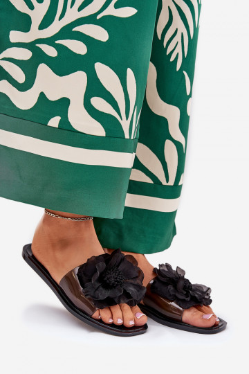 Külgedelt läbipaistvad sileda tallaga naiste plätud Ze Sztucznym Lill msuud Vobetta