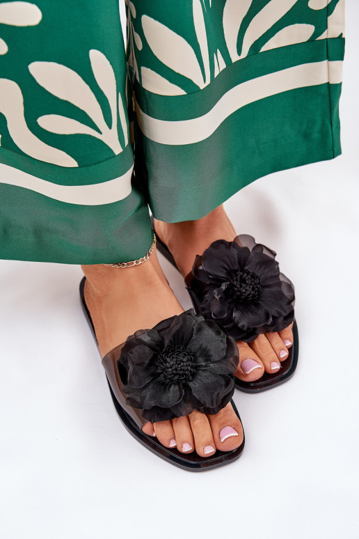 Külgedelt läbipaistvad sileda tallaga naiste plätud Ze Sztucznym Lill msuud Vobetta