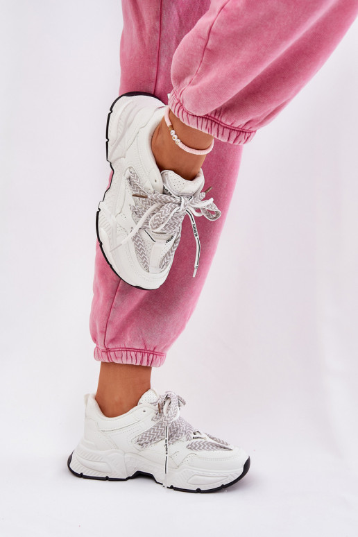 Sneakers tüüpi jalanõud spordijalatsid Pealiste omad Z Podsisseójnym Paeladm valget värvi Efobell Sneakers tüüpi jalanõud spordijalatsid Pealiste omad Z Podsisseójnym Paeladm valget värvi Efobell