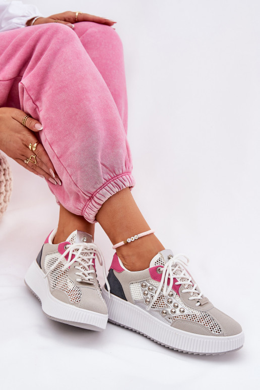 spordijalatsid Pealiste omad võrguga Ja trukid Halli värvi Ogalda spordijalatsid Pealiste omad võrguga Ja trukid Halli värvi Ogalda