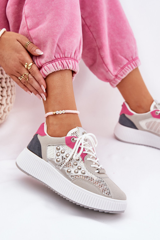 spordijalatsid Pealiste omad võrguga Ja trukid Halli värvi Ogalda spordijalatsid Pealiste omad võrguga Ja trukid Halli värvi Ogalda