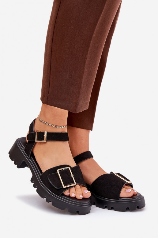 Eko Seemisnahksed sandaalid neetide ja pandlaga msuud Gofielle