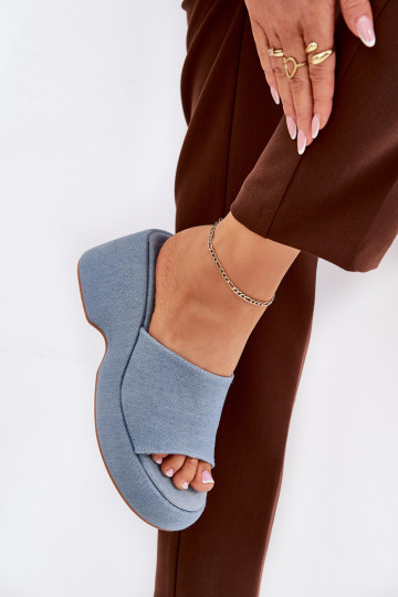 Riidest naiste plätud platvormiga I Koturnie Teksariidest Afisal 2