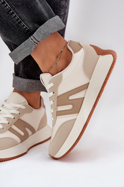 spordijalatsid Pealiste omad platvormiga beeži värvi Emidi spordijalatsid Pealiste omad platvormiga beeži värvi Emidi