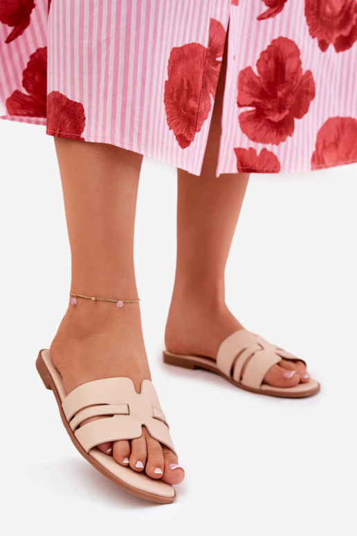 naiste plätud laiade nööridega Väljalõigetega Eko Pealhk beeži värvi Ecapus