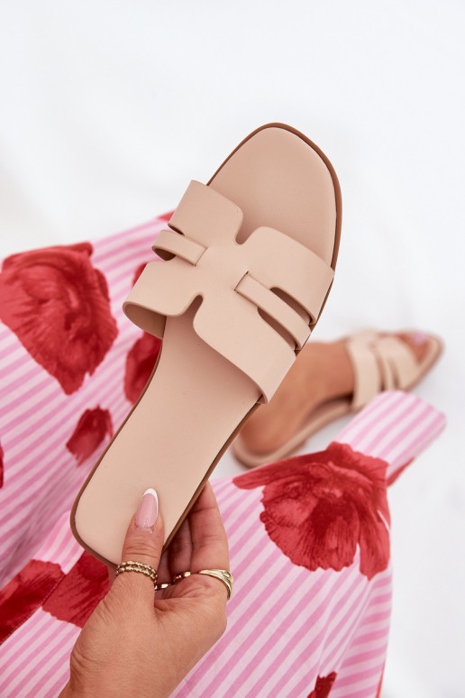 naiste plätud laiade nööridega Väljalõigetega Eko Pealhk beeži värvi Ecapus