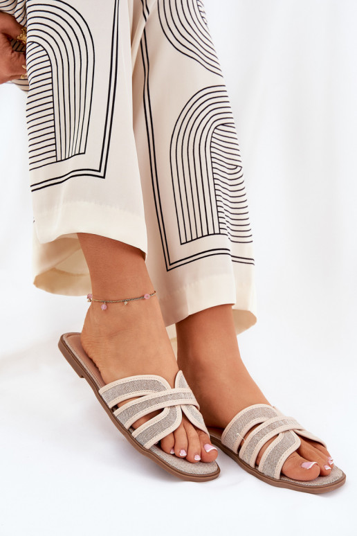 Klassikalise mudeli Sussid Pealiste korter beeži värvi Scazze