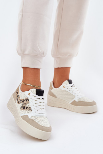 spordijalatsid Pealiste omad platvormiga leopardimustriga beeži värvi Lorori 2